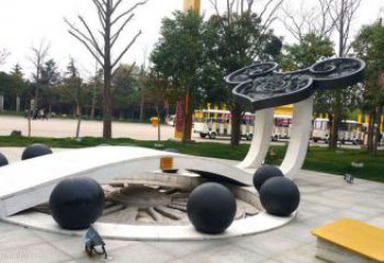 大型如意雕塑 鍛造發(fā)光建筑雕塑 房地產(chǎn)雕塑