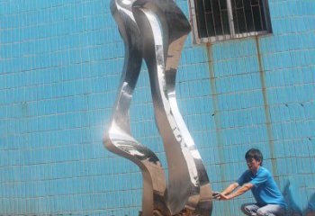 烤漆如意雕塑 鋼管建筑雕塑 室內(nèi)雕塑