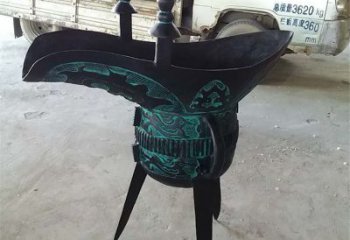 廣場酒尊雕塑 抽象酒尊杯雕塑 烤漆酒器雕塑