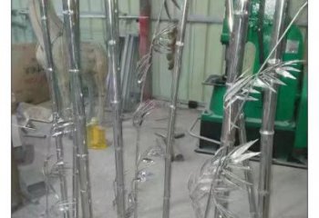 創(chuàng)意竹葉雕塑 啞光竹類(lèi)雕塑 公園植物雕塑