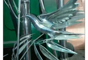 竹葉雕塑 大型別墅區竹類雕塑 農村植物雕塑