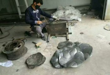 房地產(chǎn)蓮藕雕塑廠家 現(xiàn)代蓮科雕塑 幾何雕塑