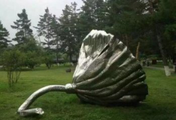 仿真蓮蓬雕塑 電鍍現(xiàn)代植物雕塑 部隊(duì)雕塑