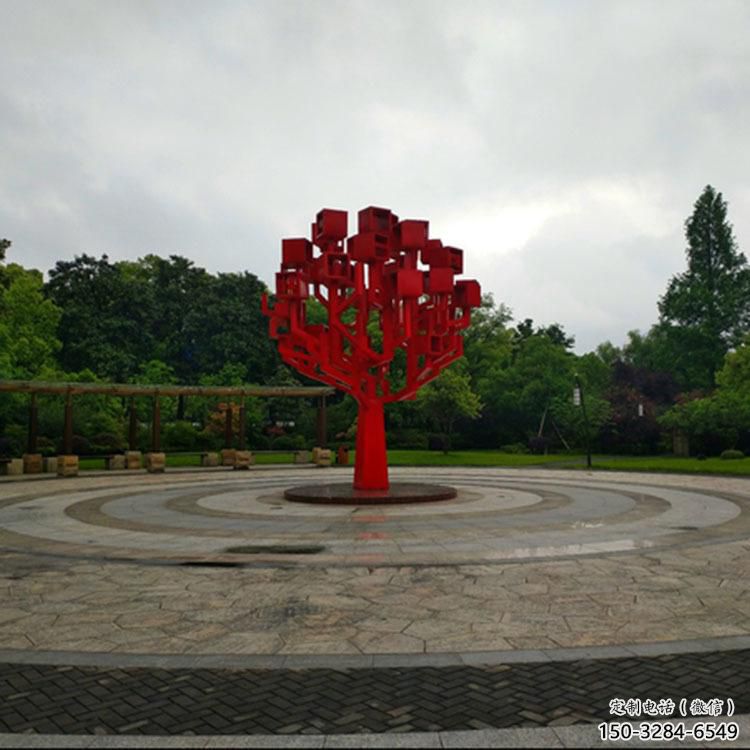 街道雪花雕塑 現代窗花雕塑 彩繪雕塑