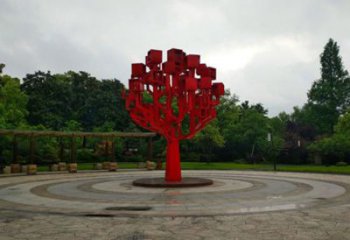 街道雪花雕塑 現(xiàn)代窗花雕塑 彩繪雕塑