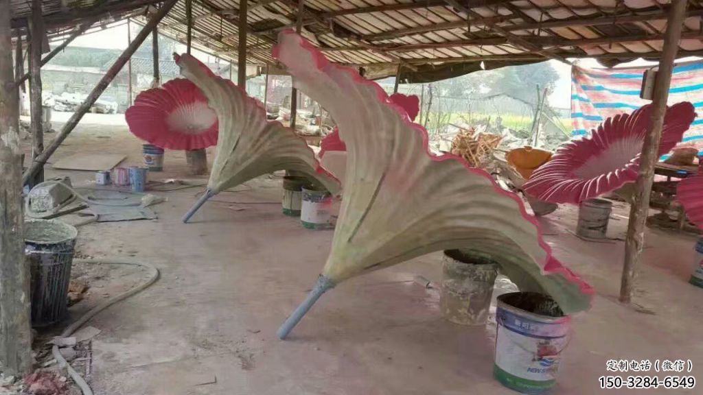 喇叭花雕塑 歐式步行街花卉雕塑 大型雕塑