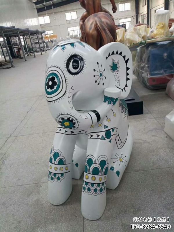 大象雕塑承接，景觀美陳，彩繪大象雕塑訂做