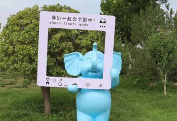 大象雕塑指用，景觀(guān)雕塑，彩繪大象雕塑點(diǎn)擊