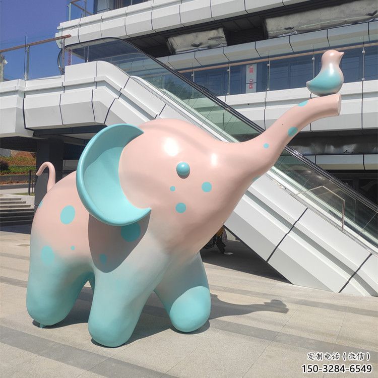 現(xiàn)代大象雕塑承接，歐式風(fēng)格，廣場(chǎng)彩繪大象雕塑精選