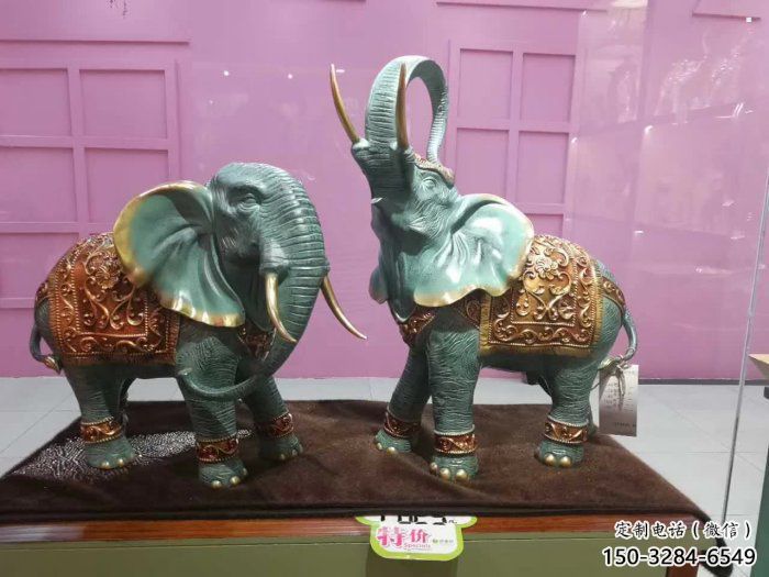景觀大象雕塑預(yù)定，金屬構(gòu)件，彩繪大象雕塑選定