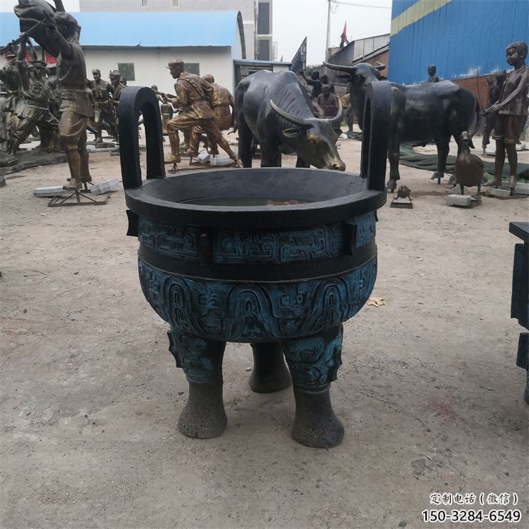 圓鼎雕塑，銅器景觀雕塑，鑄銅工藝