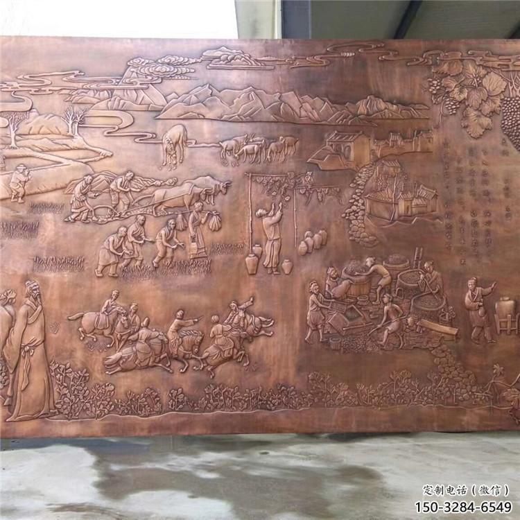 酒店浮雕定價，景觀雕塑，鍛銅浮雕廠家擺件