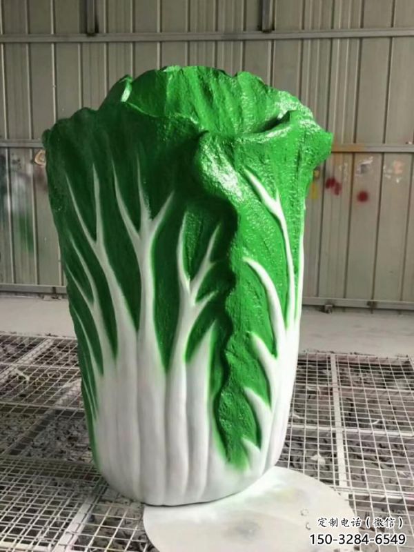 現(xiàn)代果籃雕塑定制，中式工藝，白菜果籃雕塑優(yōu)價(jià)