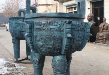 圓鼎雕塑，銅器景觀雕塑，鑄銅工藝