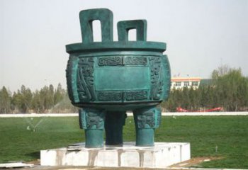 圓鼎雕塑，銅器景觀雕塑，鑄銅工藝