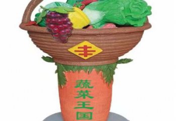 果籃雕塑標準，多彩藝術，景觀白菜果籃雕塑供應