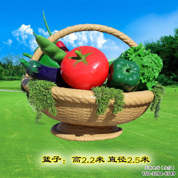 商業果籃雕塑標準，廣場雕塑，玻璃鋼果籃雕塑供給