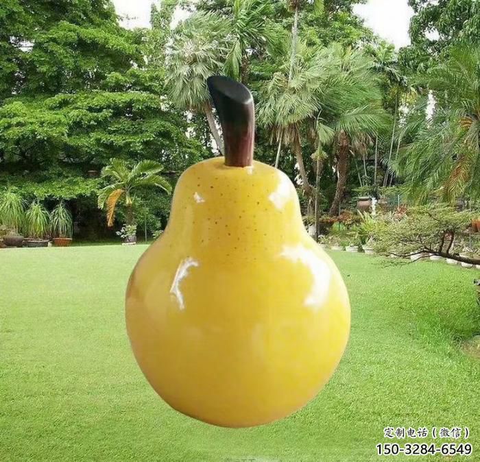 果籃雕塑觀賞型，景區雕塑，鴨梨果籃雕塑指用
