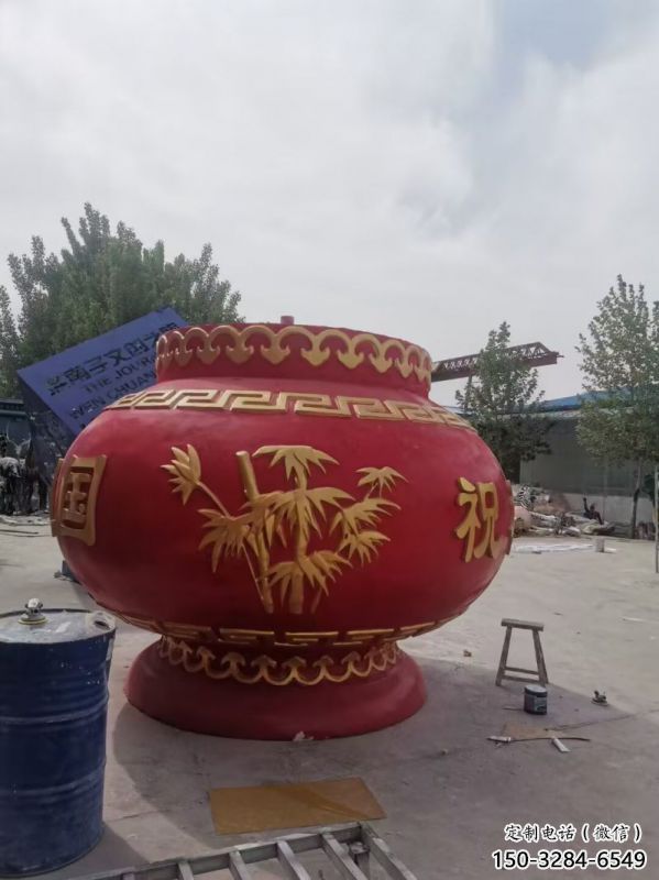 花籃雕塑標志供需，透雕系列，玻璃鋼花籃雕塑制造商