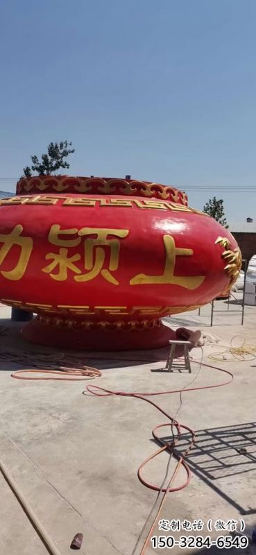 景觀花籃雕塑制作專供，園林裝飾，建筑玻璃鋼花籃雕塑