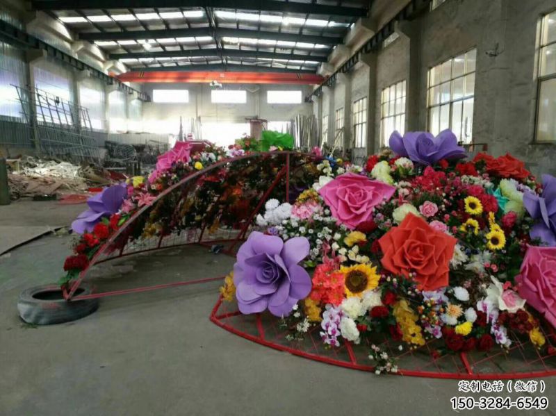 構(gòu)件花籃雕塑常用，景觀概念，景觀花卉花籃雕塑擺件供求