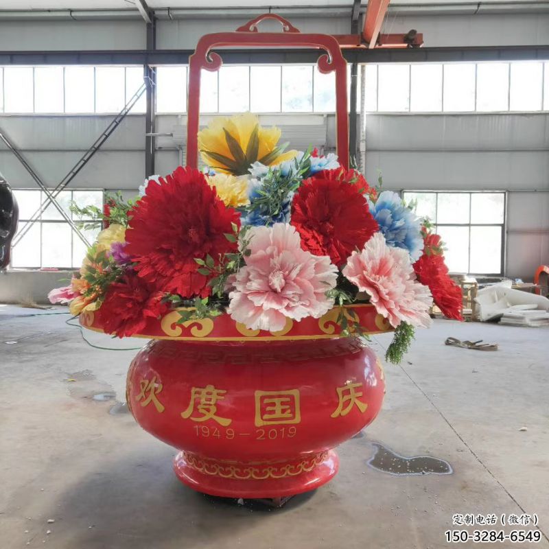 公園花籃雕塑標(biāo)準(zhǔn)，拉絲工藝，景觀花籃雕塑精品