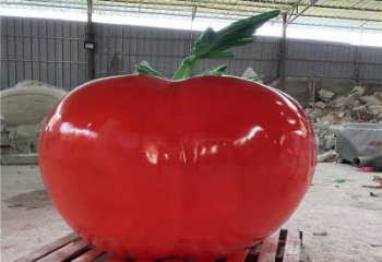 果籃雕塑展品，彩鋼制作，酒店番茄果籃雕塑精品