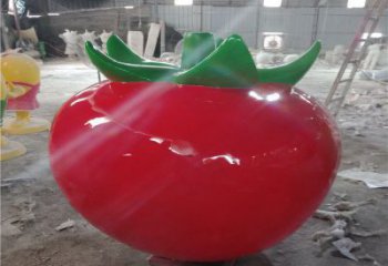 果籃雕塑展品，景觀概念，景觀番茄果籃雕塑優(yōu)選