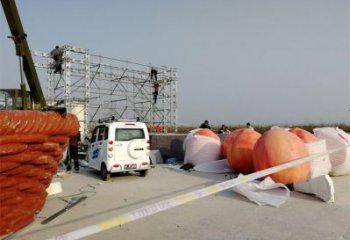 果籃雕塑選用，彩繪工藝，藝術(shù)桃子果籃雕塑標(biāo)準(zhǔn)