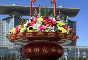 園林建筑雕塑承接，校園雕塑，廣場花籃雕塑定制供應(yīng)