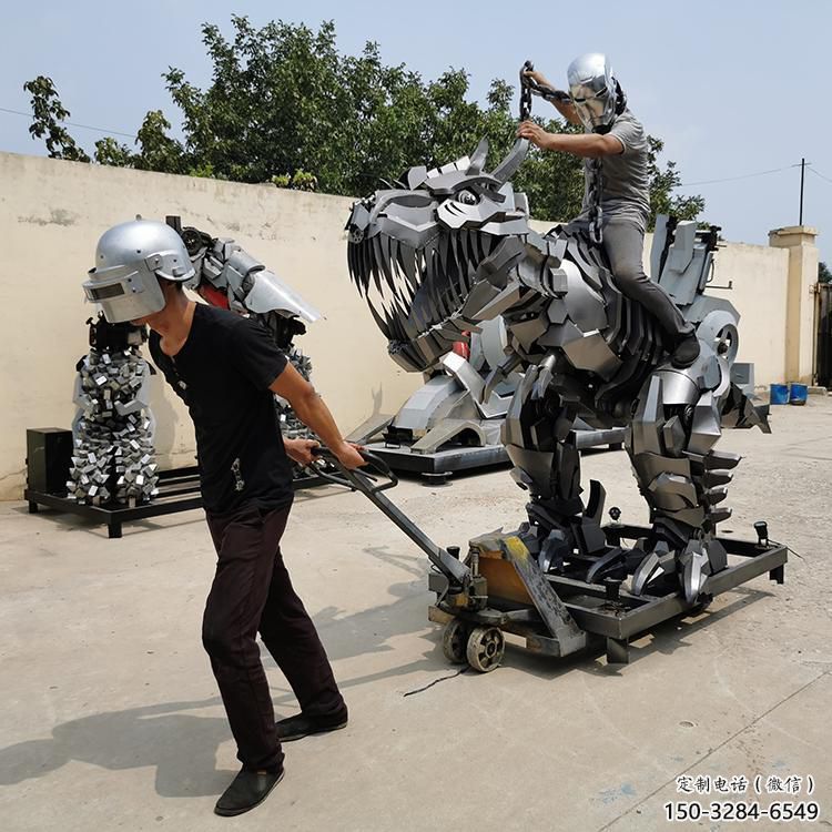 商業街機器人雕塑