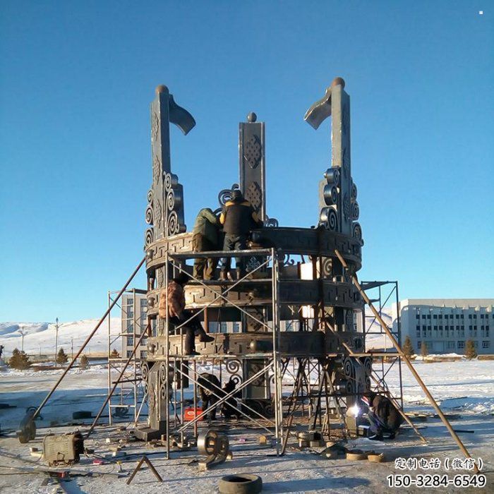 安裝景觀地標雕塑場景