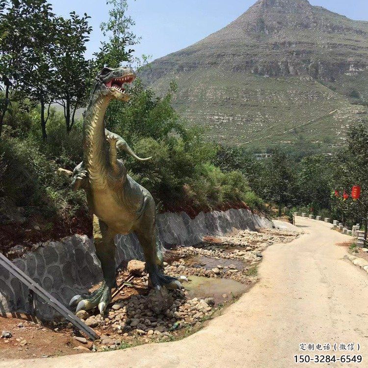 景觀恐龍雕塑制造商，公園雕塑，玻璃鋼恐龍雕塑供給