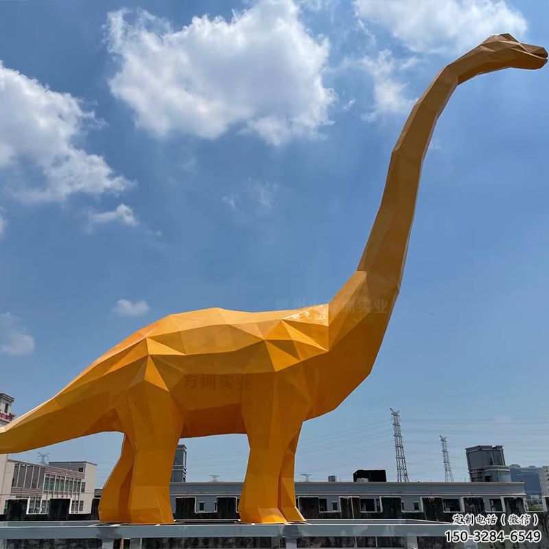 廣場恐龍雕塑制作，廣場系列，烤漆恐龍雕塑定價