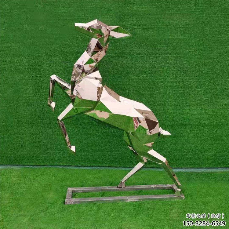 小鹿雕塑優(yōu)價(jià)，村標(biāo)概念，切面小鹿雕塑精品