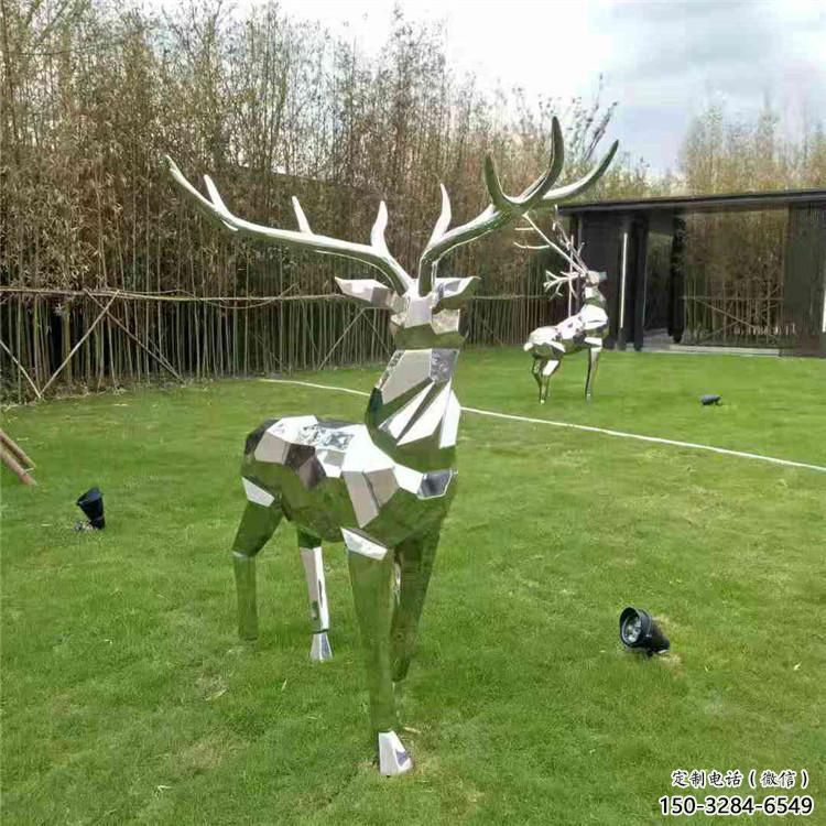主題小鹿雕塑制作，村標概念，切面小鹿雕塑專供