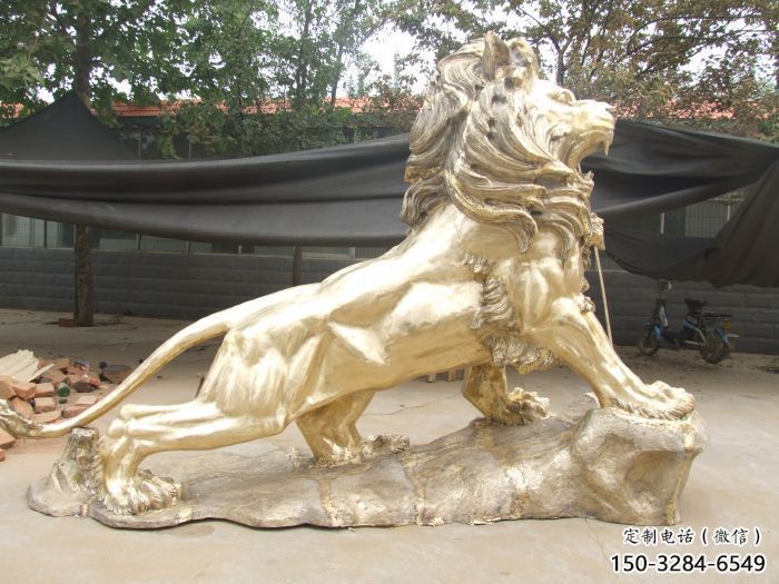 獅子雕塑通用，街頭雕塑，黃銅走獅雕塑標(biāo)準(zhǔn)