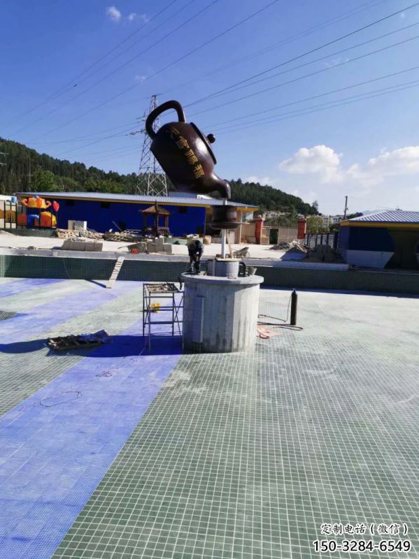 吊壺天壺雕塑，歐式風格，鑄銅吊壺雕塑生產商