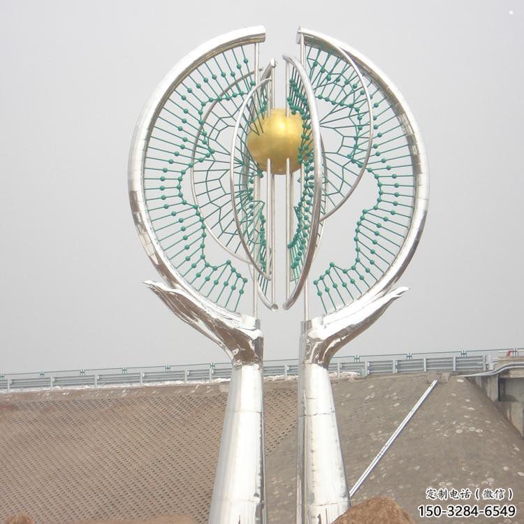 地球儀雕塑優價，村標概念，手托地球儀雕塑廠家精品