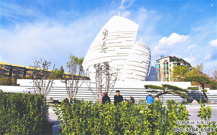 揚帆遠航雕塑精品，圓雕體系，不銹鋼揚帆遠航雕塑選定