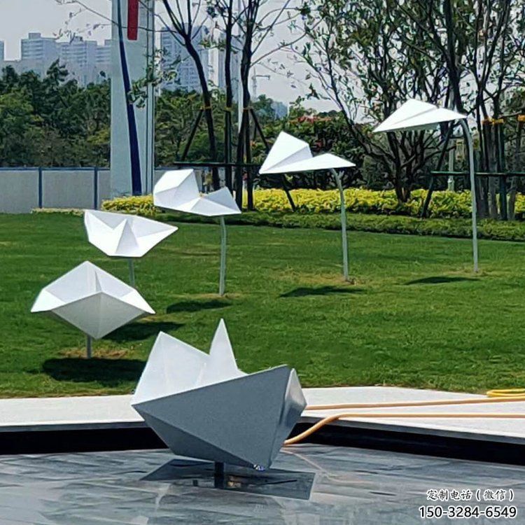 紙船雕塑標準，街頭藝術，廣場折紙船雕塑通用