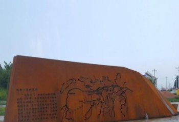 廣場景墻雕塑廠家，宣傳主題藝術類