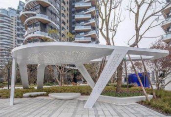 廊架雕塑，戶外景觀小品，不銹鋼長廊雕塑