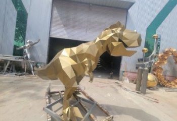 廣場恐龍雕塑供求，露天雕塑，企業幾何恐龍雕塑標準