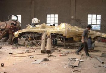 現(xiàn)代恐龍雕塑承接，歐式風格，廣場幾何恐龍雕塑精選