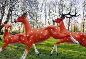 梅花鹿雕塑點擊，景觀雕塑，玻璃鋼梅花鹿雕塑供求