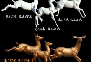 公園小鹿雕塑定價(jià)，村標(biāo)概念，仿銅小鹿雕塑選用