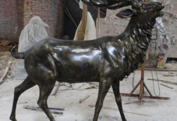 銅小鹿雕塑精選，鑄銅制作，小鹿銅雕塑標準