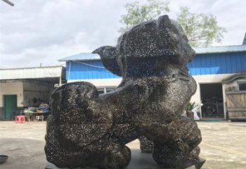 景區(qū)獅子雕塑供給，編織工藝雕塑，鋼絲獅子雕塑制作
