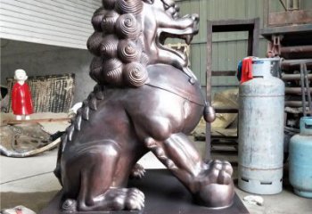 獅子雕塑優(yōu)選，城市裝飾，展示蹲獅雕塑定做